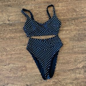 Aerie High Waisted Polka Dot Bikini